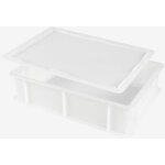 Lot demi bac � p�tons 400 x 300 x 100 mm 9 l + couvercle - gilac