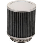 [lot de deux] filtre � air tubulaire droit coud� de 58 mm pour modification de moto, hauteur totale 115 ...