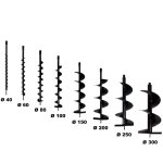Gt garden - lot de mches  40 + 60 + 80 + 100 + 150 + 200 + 250 + 300 mm pour tarire thermique