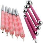 Lot d'outils de sculpture d'argile, m�tal � double extr�mit� � boule, outils de dotting pinceaux de peinture, ...