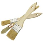 Lot de pinceaux nespoli - 2 pinceaux plats + 1 brosse à rechampir n°3 / 0 - largeur 20 et 40 mm Lot de pinceaux nespoli - 2 pinceaux plats + 1 brosse à rechampir n°3 / 0 - largeur 20 et 40 mm