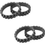 Lot de 4 pneu - caoutchouc de remplacement compatible avec roomba 500, 600, 700, 800, 900, e, i, s. remplace ...