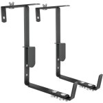 Lot de 2 supports tout reglable pour jardini�re anthracite 16 � 26 cm
