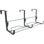 Support jardini�re ergonomique fer plat anthracite 60x16 � 26 cm