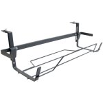 Support jardini�re extensible fer plat anthracite 65 � 84x18 cm