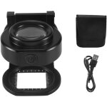 Loupe 25x avec 6 lampes, usb, pliable en trois parties, portable, en m�tal, pour la couture