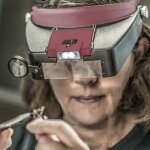 Loupe bandeau de bijoutier avec lumi�re led(rouge) 1, 5 x 3 x 8, 5 x 10 x - harry