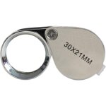 Loupe de bijoutier 30 x 21 mm ? loupe de poche pour bijoux et antiquit�s, oculaire 10 x ? loupe pliante ...