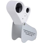 Loupe de bijoutier, 30x 60x pliante mtal loupe poche pliable clairante led eclairante horloger gemmes ...