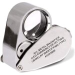 Loupe de bijoutier 40x loupe pliante pour les yeux de bijoux avec lumi�re led �clair�e (d�tection de ...