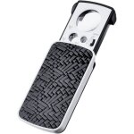Loupe bijoutiers loupe de poche portable 30 - 90 x grossissement avec led et uv lampes (noir)