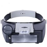 Loupe casque � led pour bijoutiers 1, 5x 3x 6, 4x 8, 3x - loupe �clair�e anti - glare - outil de pr�cision ...