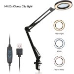 Loupe loupe avec clip led grossissement 5x luminosit rglable dimmable 3 couleurs changement de temprature ...