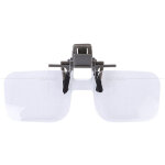 Loupes � clipser pour lunettes, lecteur de lunettes de lecture rabattable 2x pour personnes �g�es femmes ...