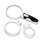 Harry - loupe �clairantes � led pour lecture - grossissement 2. 5x 5x et 16x