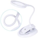 Loupe claire, loupe avec lumire, lampe loupe 5x et 10x avec support et pince, lampe loupe de bureau ...