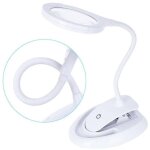 Loupe claire, loupe avec lumire, lampe loupe 5x et 10x avec support et pince, lampe loupe de bureau ...