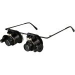 Loupe frontale avec lampe led grossissante 20x avec batterie, lunettes professionnelles de r�paration ...