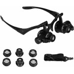 Loupe frontale loupe lunette serre tte avec avec 4 lentilles dtachables (10x, 15 x, 20 x, 25 x), pour ...