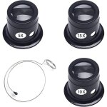 Loupe horloger monoculaire 5x10x15x - r�paration montre bijoutier avec loupes pour monnaie, timbres
