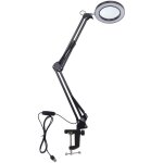 Loupe avec lampe, loupe sur pied, loupe 5x, 10 niveaux de luminosit, lecture, journal, carte, bijoux, ...