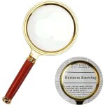 Loupe de lecture 10x - diamtre 80 mm - loupe de lecture pour personnes ges - loupe en mtal pour lire ...