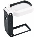 Harry - loupe de lecture 25 x 10 x loupe grossissante �clair�e loupe de poche pliable 7 led loupe de ...