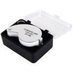 Loupe de lecture argent�e 40x, loupe �clairante avec lampe led