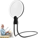 Loupe de lecture avec clairage, 24 led, chargement usb et col de cygne flexible, loupe de lecture pour ...