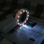 Loupe lecture, loupe grossissante 12 led loupe 30x, grande loupe lumineuse loupe de poche pour bijoutier, ...