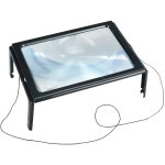 Loupe de lecture led maximex 300 pourcent noire � poser pour lire loupe grossissante lumineuse mains ...