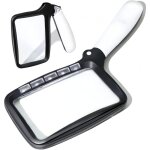 Loupe de lecture lumineuse, loupe, 2x grand loupes eclairante avec 5 lumi�res � led