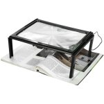 Loupe led journal pliable ultra mince a4 pleine page loupe loupe lecture loupe loupe avec 3x 4 ampoules ...
