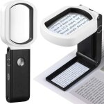 Loupe avec lumi�re, 20x 10x loupe � main et sur pied loupe �clair�e � 9 led pour la lecture, l'inspection, ...