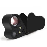 Loupe pliable claire led pour bijoux, timbres, pices et pierres prcieuses