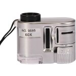 Loupe poche 60x mini microscope lampe uv d�tecteur devises loupe lumi�re led textile bijoux optiques ...