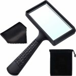 Loupe portable 5x, 3. 77 x 1. 89 pouces loupe rectangulaire, lentille en verre résistant aux rayures ... Loupe portable 5x, 3. 77 x 1. 89 pouces loupe rectangulaire, lentille en verre résistant aux rayures ...