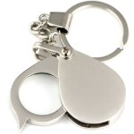 Loupe porte - cl�s avec mini loupe pliable pliable 10 x loupe de lecture avec porte - cl�s