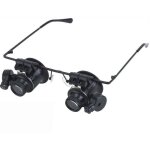 Loupes professionnelles pour bijoutiers, outil de r�paration d'horloges, lentille grossissante � led ...