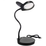 Loupe sur pied, 3x 10x lampe loupe, loupe eclairante et support, led lampe loupe sur pied, pour la lecture, ...