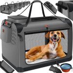 Caisse pour chien caisse de transport pliable avec écuelle sac de transport caisse de transport pour ... Caisse pour chien caisse de transport pliable avec écuelle sac de transport caisse de transport pour ...