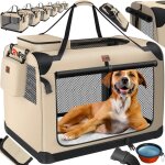 Lovpet® caisse pour chien caisse de transport pliable avec écuelle sac de transport caisse de transport ... Lovpet® caisse pour chien caisse de transport pliable avec écuelle sac de transport caisse de transport ...