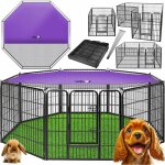 Lovpet parc pour chiots enclos pour chiots parc pour chiens parc pour animaux chiens avec porte et parc ...