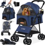 Poussette pour chien 2en1 buggy pour chien bo�te pour chien sac de transport pliable pliable jusqu'� ...