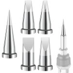 Lt lot de 5 pannes � souder de rechange pour weller wp80 wsp80 wsd81 ws81 wd1000 wd2000 w13338 wsf81d8 ...