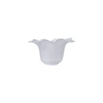 Tulipe en verre sonia 16x9. 5cm ouverture 5cm