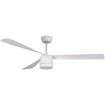 Lucci air - ventilateur de plafond dc peregrine blanc avec led