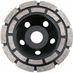 Lucky - 88 - disque diamant, diamant � meuler b�ton 125 x 22, 23 mm double rang�e, meule diamant�e universelle ...