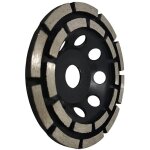 Lucky - 88 - disque diamant � meuler et poncer, meule abrasive diamant�e 125mm x 22, 23mm � double rang�e, ...
