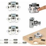 Lucky - 88 - serrure � bouton sans cl� pour meubles, caravane � boutons 5 pi�ces, poign�e � bouton, pour ...